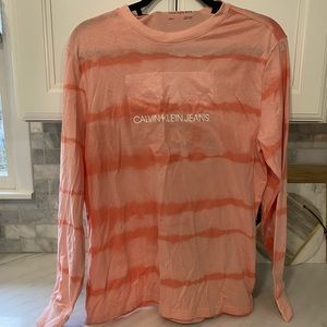 Calvin Klein Tie Dye Long Sleeve NWOT Size S